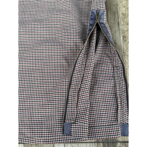 Essentiel Antwerp Houndstooth Rainger Pencil Skirt Side Zip Slit Plaid 36 / 4 - Picture 5 of 9